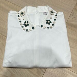 Red Valentino beaded blouse